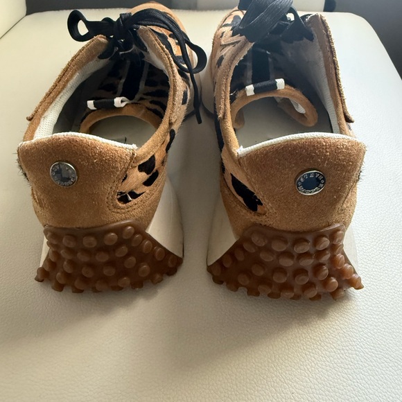 Steve Madden Tan and Black Leopard Sneakers - Picture 4 of 4